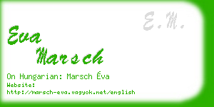 eva marsch business card
